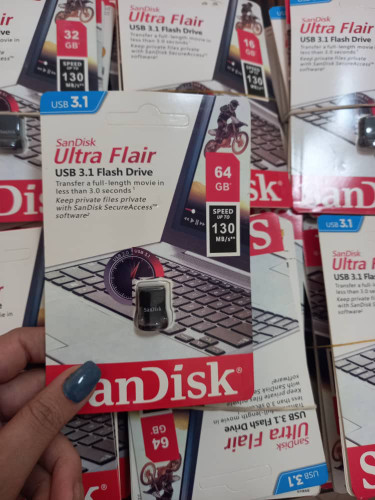 فلش سندیسک  اولترا فلایر sandisk ultra Flair 64 GB