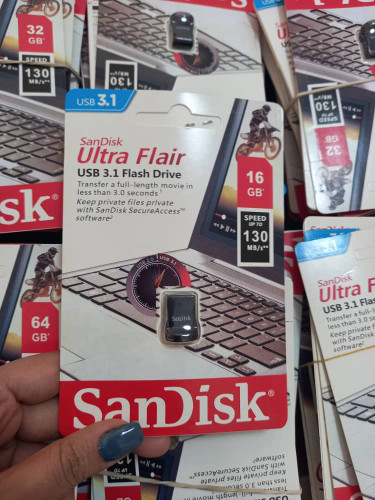 فلش سندیسک  اولترا فلایر sandisk ultra Flair 16 GB